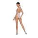 Бодістокінг з декольте Passion BS088 white, імітація корсетної шнурівки SO6384 фото 4