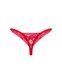 Мереживні стрінги Obsessive Lacelove thong XS/S Red, низька посадка SO8661 фото 4