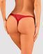 Мереживні стрінги Obsessive Lacelove thong XS/S Red, низька посадка SO8661 фото 2