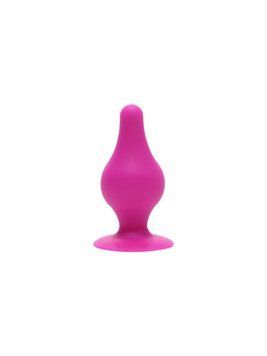 Анальна пробка SilexD (Model 2 size XS) Pink двошаровий, силікон+Silexpan, діаметр 2,9 см SO6738 фото