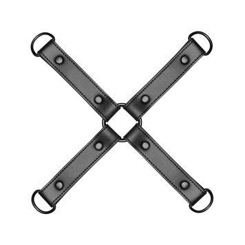 Хрестовина Bedroom Fantasies Hogtie 4 - Way Restraint Cross - Black SO8812 фото